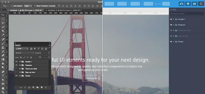 Photoshop Prototyping плагин PS